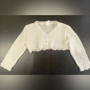 Sarah Louise Crop Top Knit Sweater w/ Long Sleeves Sz. 12mo